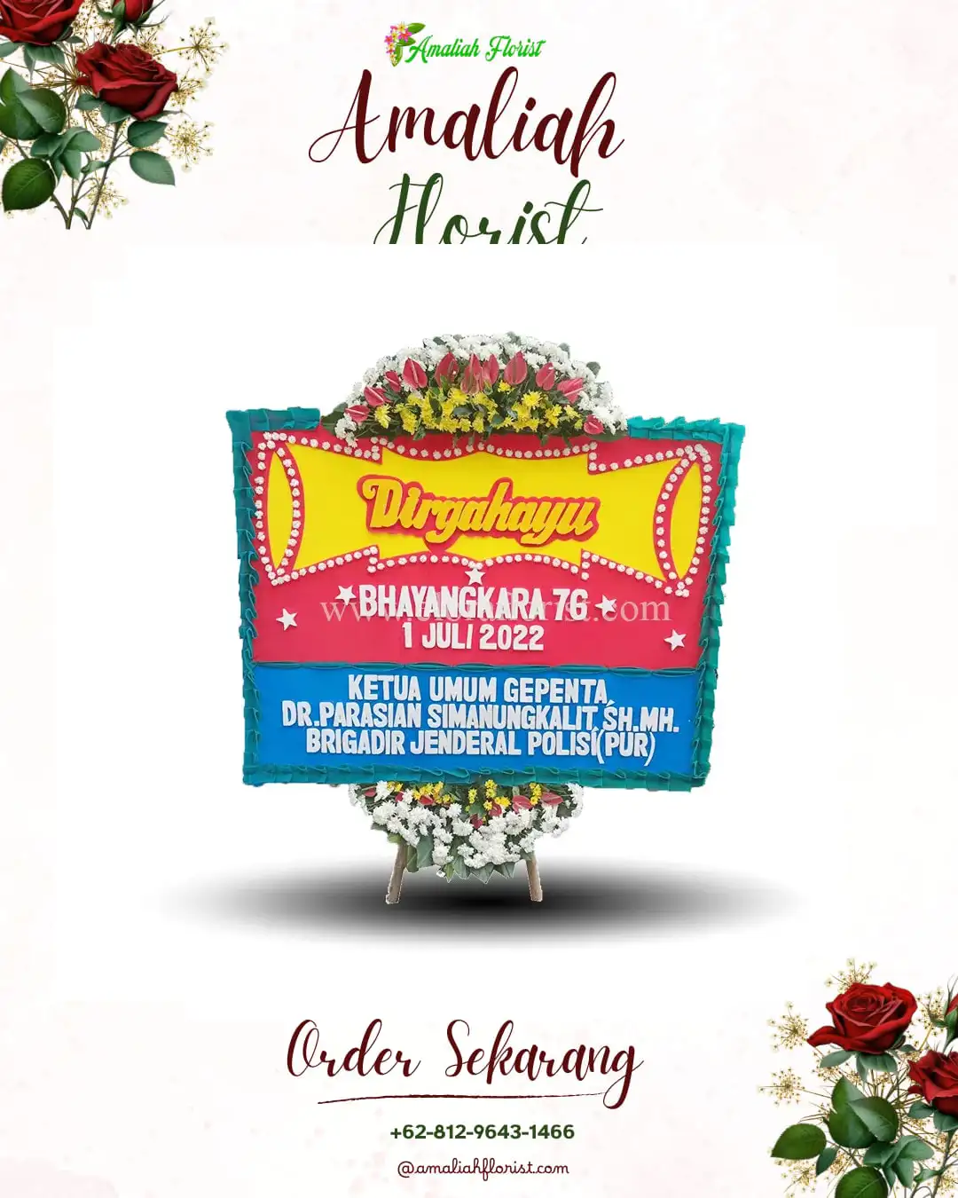Papan Bunga HUT Ulang Tahun Candiwulan